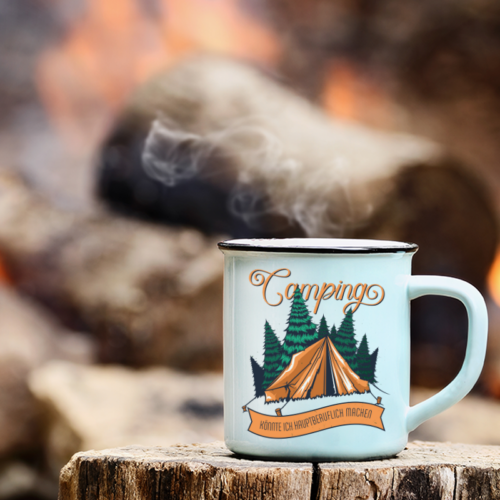 Camping-Tasse "Camper on Tour" mit deinem Namen